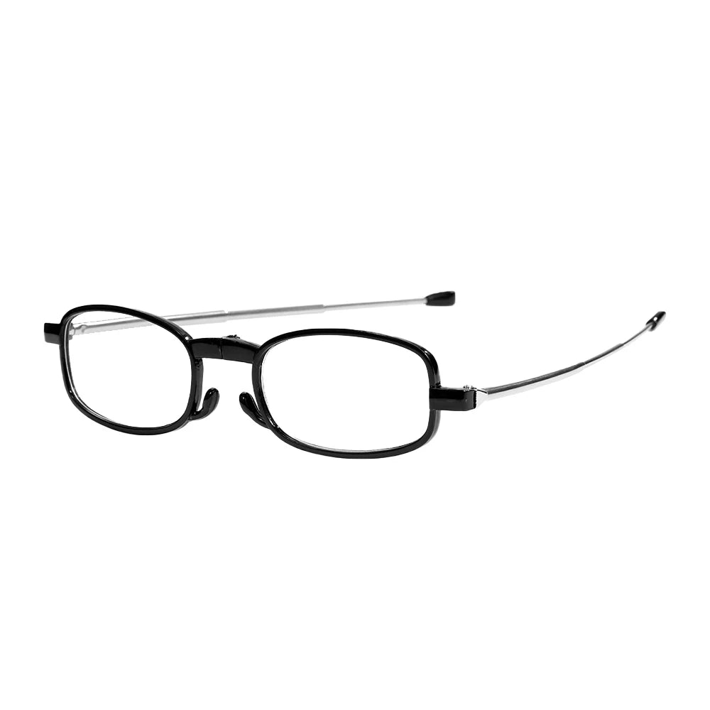 VOPHA Folding Reading Glasses Retro Oval Blue Light +1.0–+3.0 Folding Reading Glasses Qst 200 Black