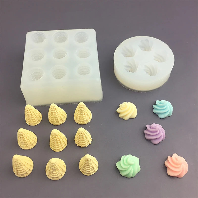 Mini Cone Cream Silicone Mold – Baking, Candy & Candle DIY Silicone Baking Mold Qst