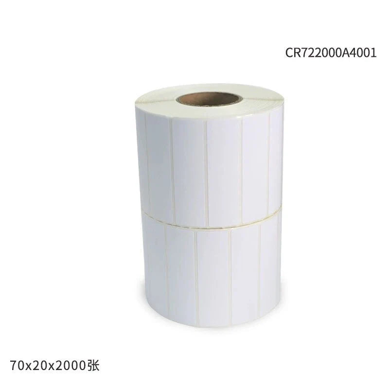Waterproof Thermal Label Sticker Paper Roll – 700 Blank Labels Thermal Label Roll Qme 70x20mm 70x20x0.05MM