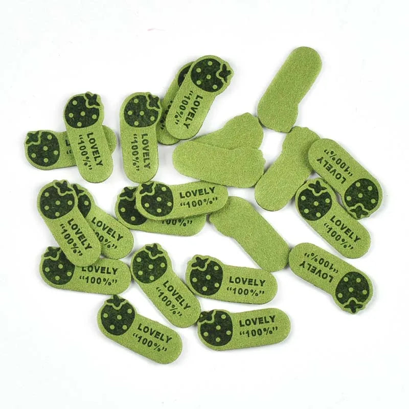 Strawberry Embossed Cloth Sewing Labels – 13 Colors, 13.5×29mm Cloth Sewing Labels Qme 12