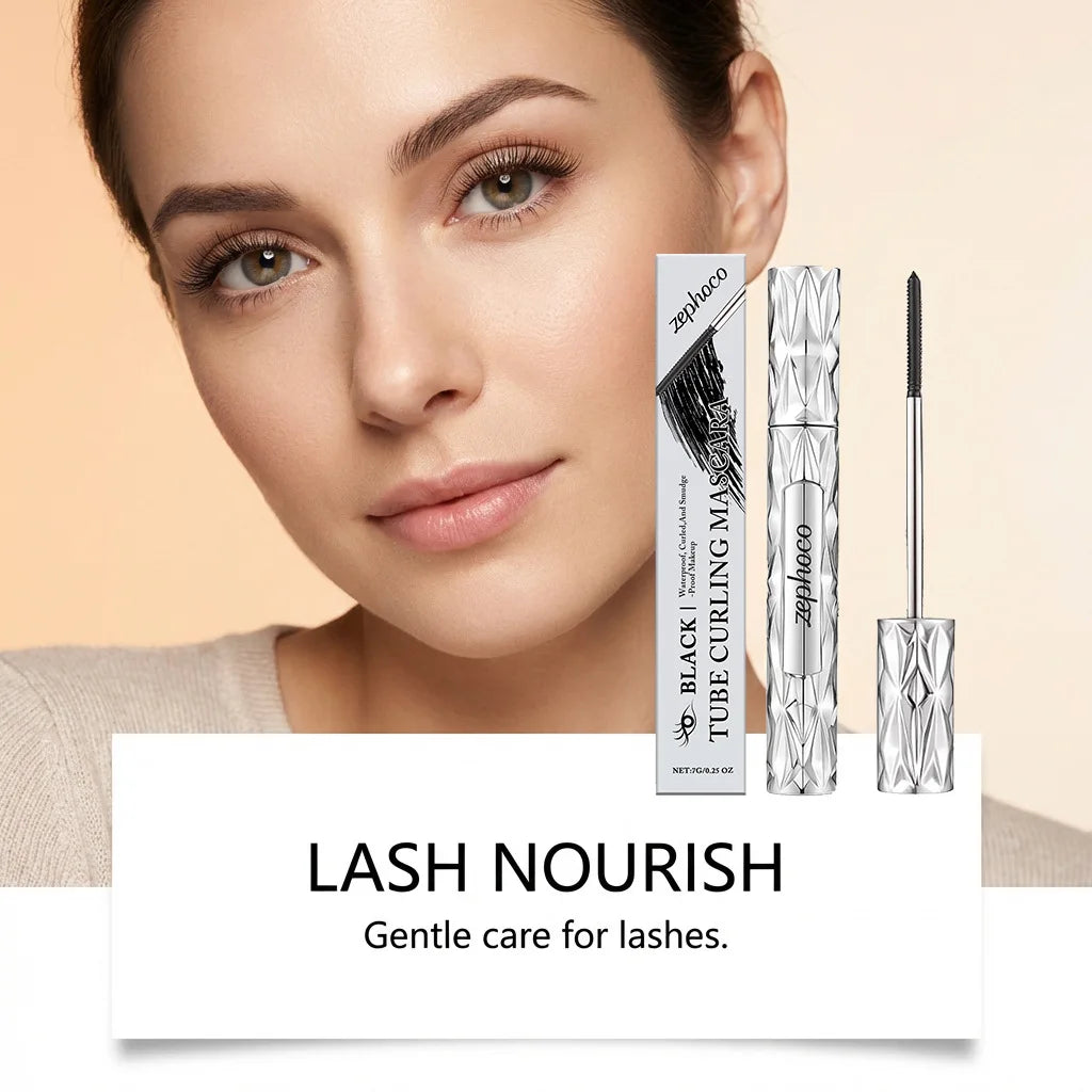 Zephoco Brown Volumizing Curling Mascara – Smudge-Proof Volumizing Mascara Qst