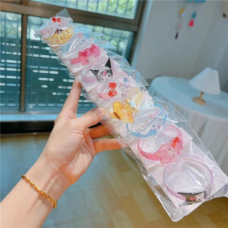 Hello Kitty Kuromi Star Dye Bracelet – Cute Cartoon Acrylic Cartoon Acrylic Bracelet Qme