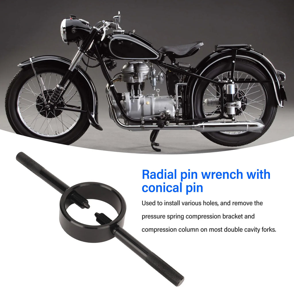 Motorcycle Fork Service Tool Kit – Oil Level & Spring Compressor Motorcycle Fork Tool Kit Qst
