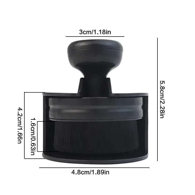 Microfiber Car Tire Crevice Detailing Brush – Shine & Polish Car Detailing Brush Qme Black