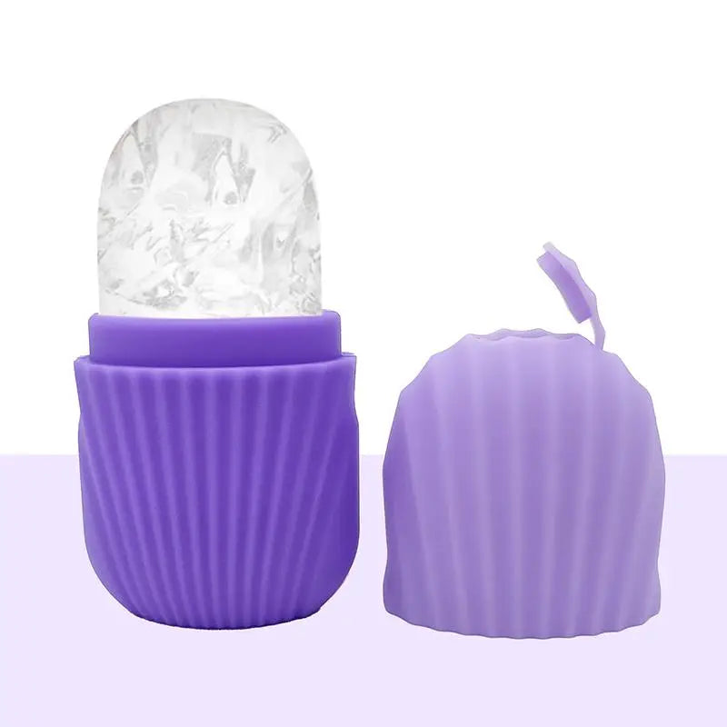 Face Lifting Ice Roller Massager – Contouring Skin Care Tool Facial Ice Roller Qme Purple