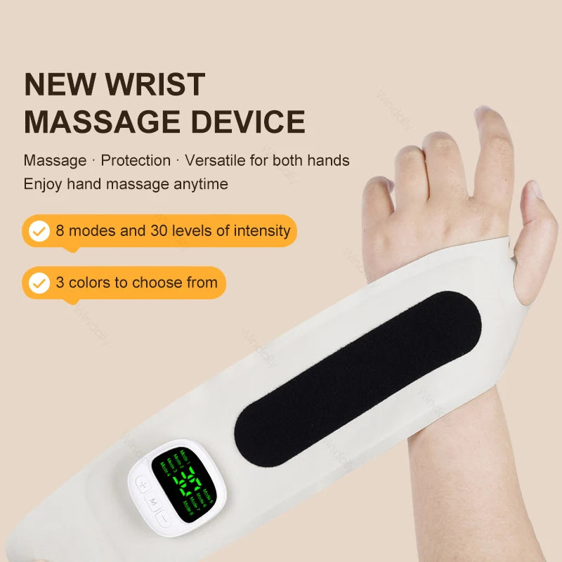 Windaily Electric Wrist Massager – 8 Modes, 30 Levels, Rechargeable Electric Wrist Massager Qst