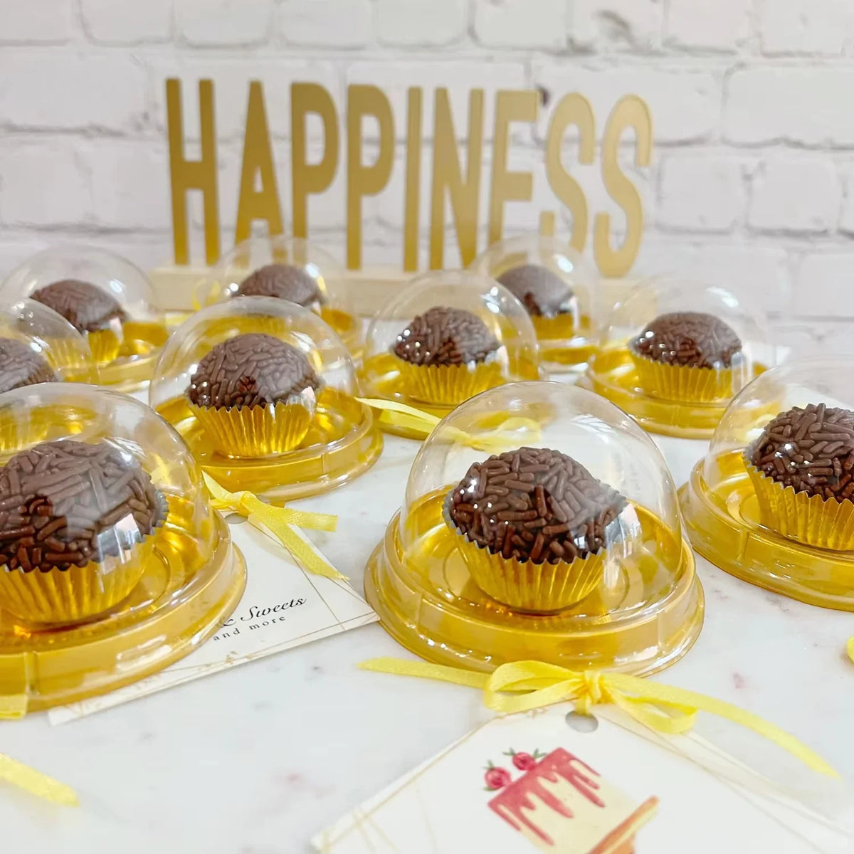 Mini Transparent Cupcake Dome Boxes 50pcs – Pastry Cake Packaging Cupcake Dome Boxes Qme
