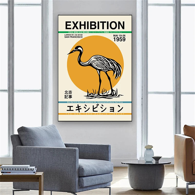 Vintage Japan Mount Fuji Canvas Wall Art Poster Unframed Canvas Wall Art Qst