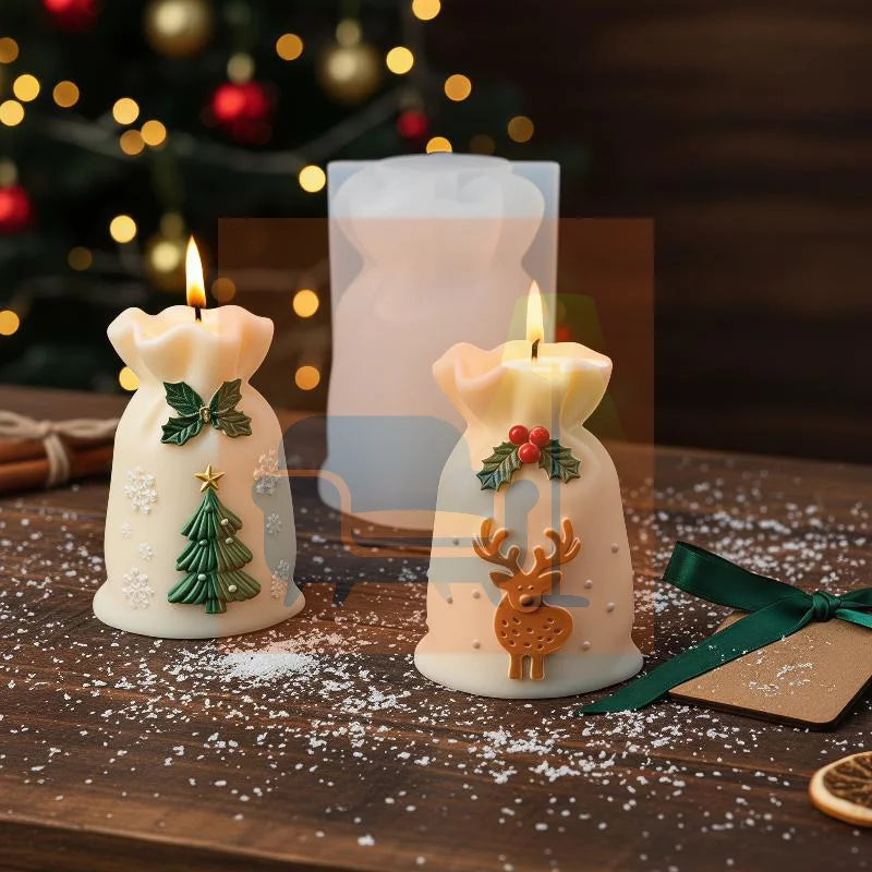 Santa Sack Silicone Mold – DIY Candles, Soap & Wax Melts Silicone Craft Mold Qme