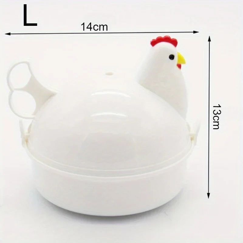 Chicken Shaped Microwave Egg Steamer – Cooks 1 to 4 Eggs Microwave Egg Cooker Qme