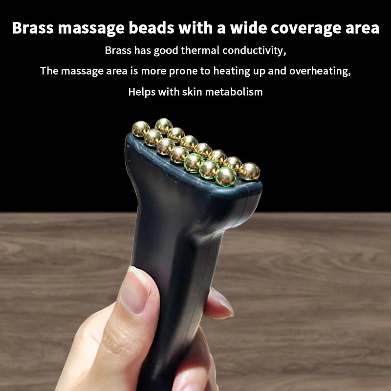 Brass Meridian Face Massager – Skin Scraping Spa Tool Facial Massager Qst