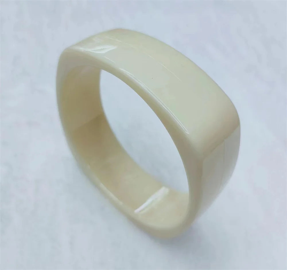 Vintage Acrylic Wide Cuff Bangles – Multicolour Women's Fashion Fashion Cuff Bangle Qme off-white 60-64mm