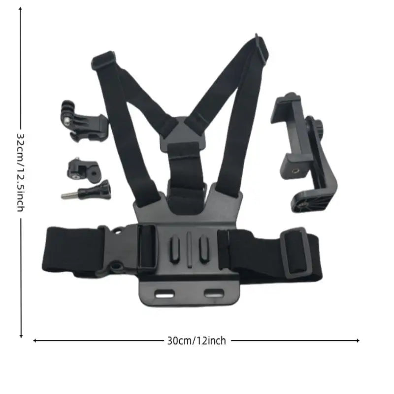 Adjustable Chest Phone Mount Harness for Vlogging Chest Phone Mount Qme