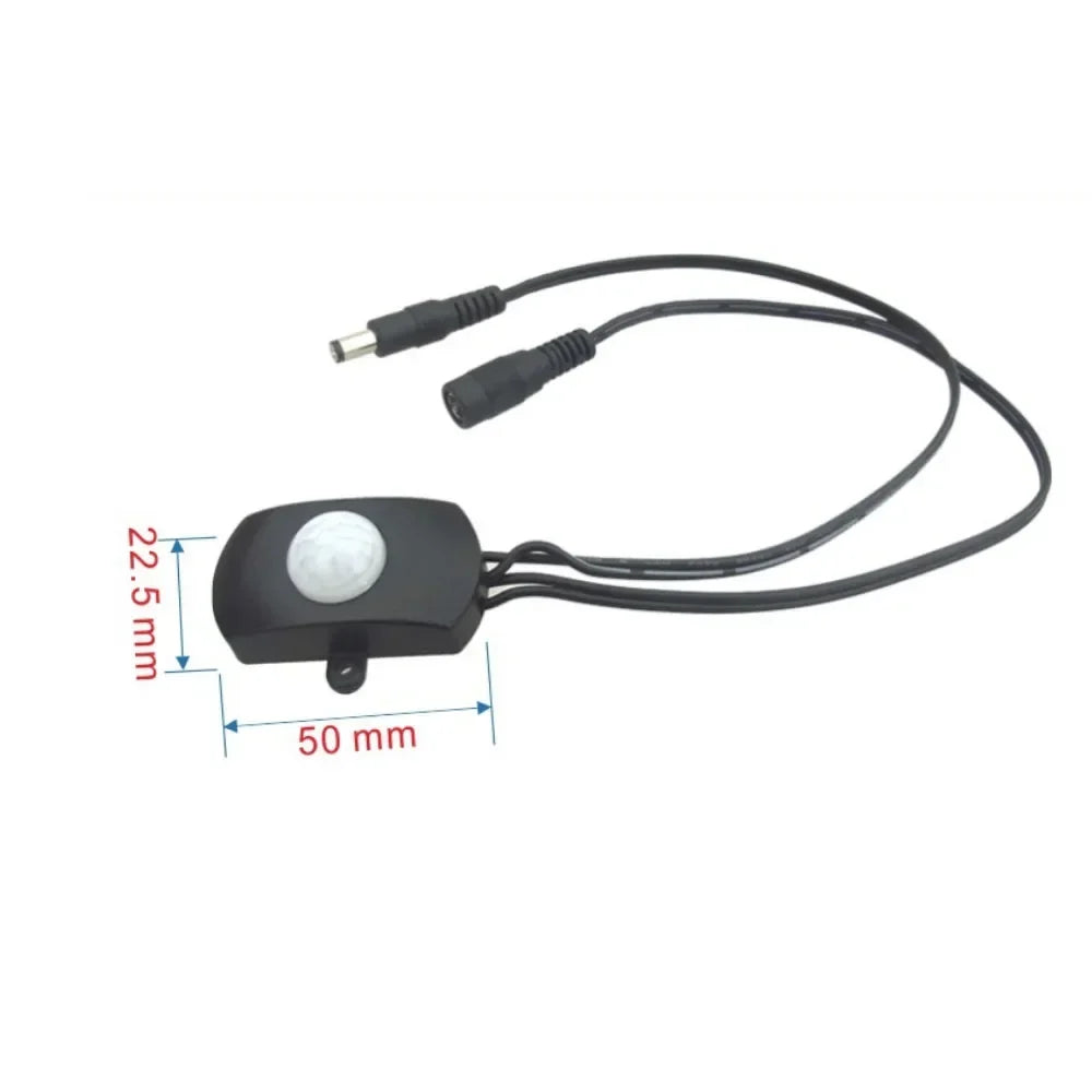 120° Outdoor PIR Motion Sensor for LED Light Strips DC 5-24V PIR Motion Sensor Qme