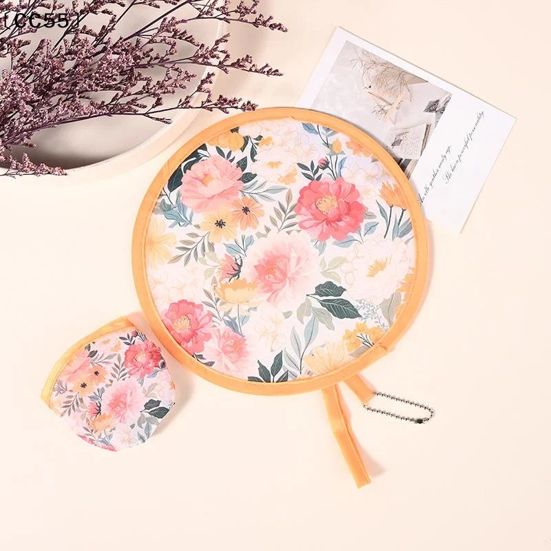 Japanese Folding Fan – Floral Hand Fan for Men & Women Folding Hand Fan Qst