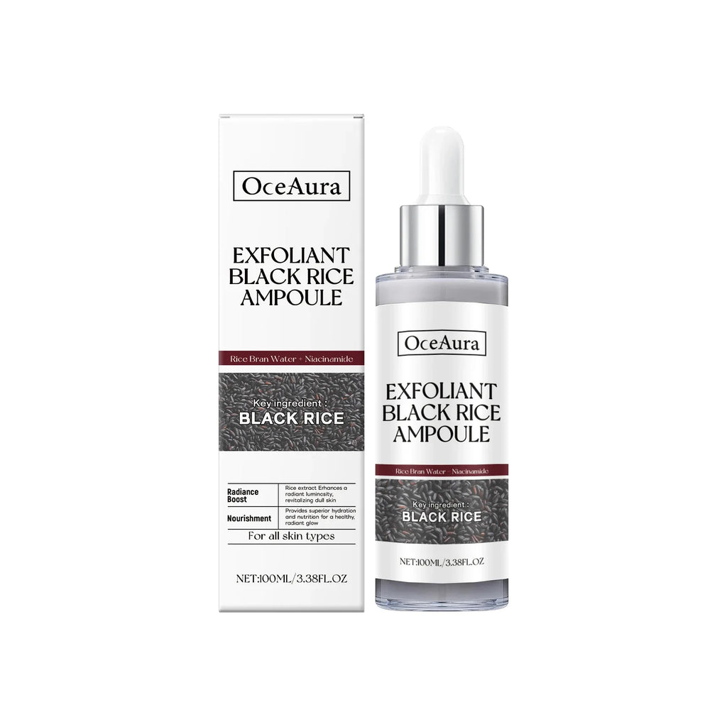 Rice Exfoliating Facial Serum – Pore Cleansing & Brightening Exfoliating Facial Serum Qme Black Rice