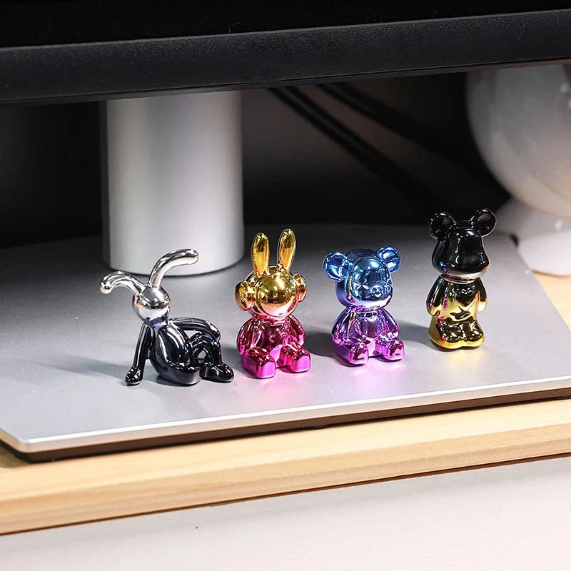 Cartoon Bear Car Center Console Ornaments – 9 Colors | ABS Car Interior Ornament Qme