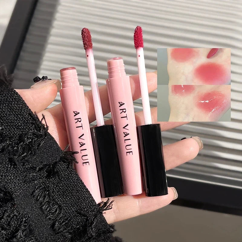 Art Value Love Letter Lip Set – Long-Lasting Lip Mud & Glaze Lip Makeup Set Qme