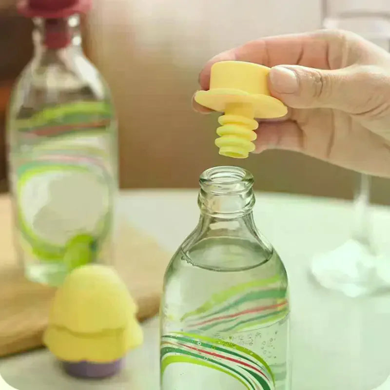Pine Tree Silicone Bottle Stopper & Opener – Food-Safe Silicone Bottle Stopper Qme