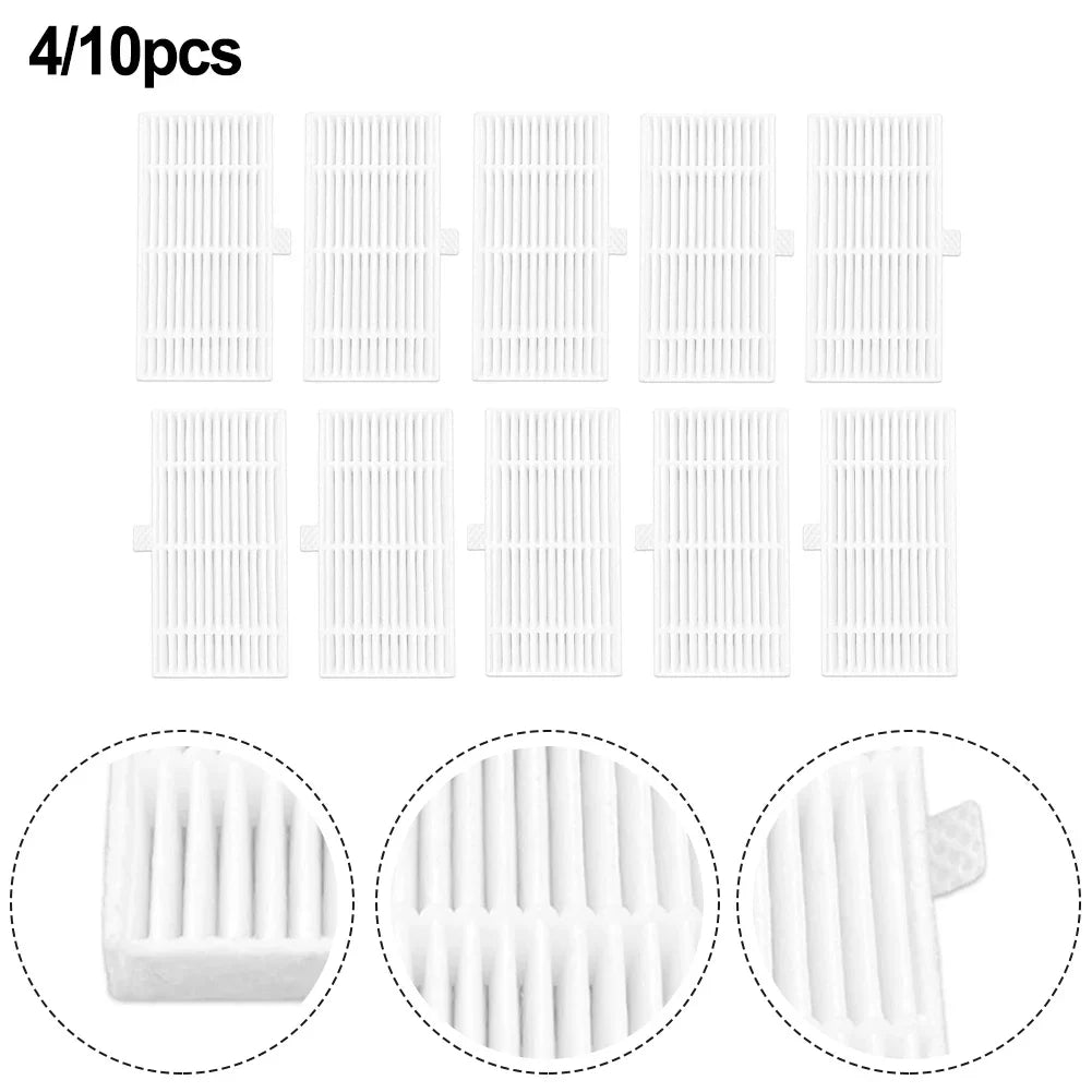 4-Pack Filters for Cecotec Conga 999 Robot Vacuum Replacement Vacuum Filter Replacement Qme