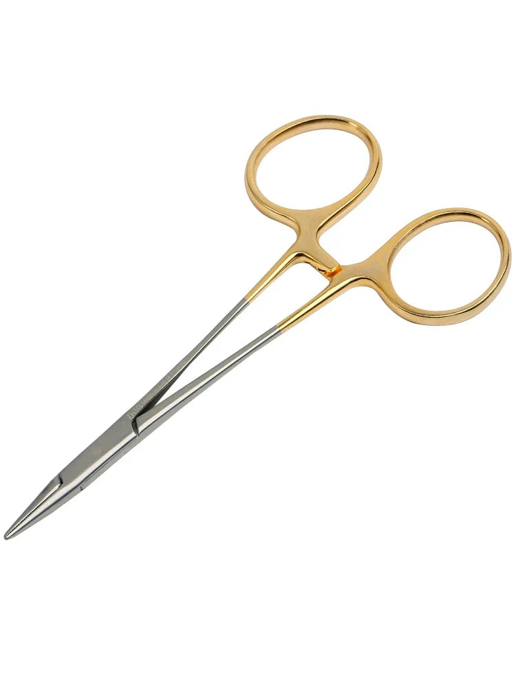 Tiangong Gold Handle Needle Holder with Scissor – Stainless Needle Holder Scissor Qme