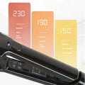 B15C Steam Hair Straightener – Titanium Flat Iron, 5 Temps Steam Hair Straightener Qst Black