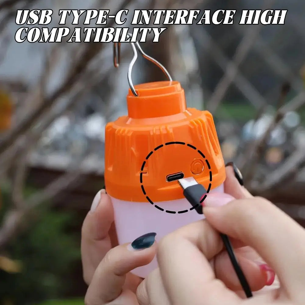 USB Rechargeable LED Emergency Lamp Bulb | Portable Outdoor Light Rechargeable LED Lamp Qme