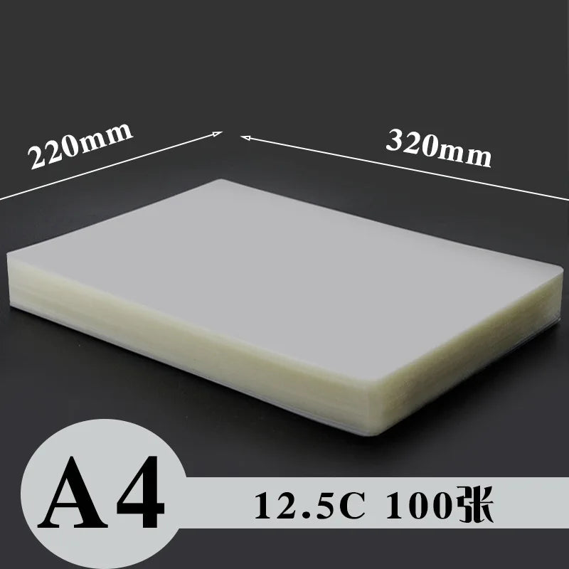 Thermal Laminating Sheets A3 A4 Clear Waterproof Film | Qme Laminating Sheets Qme A4 12.5C