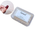 100Pcs Wood Cotton Swabs – Nail Polish Corrector Detail Sticks Nail Corrector Swabs Qst Default Title