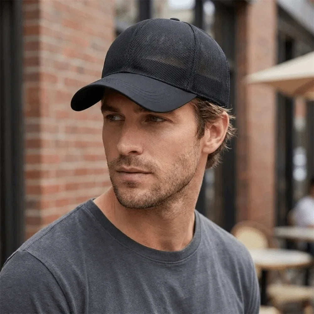 Adjustable Full Mesh Baseball Cap – Sun Protection, Quick Dry Mesh Baseball Cap Qme