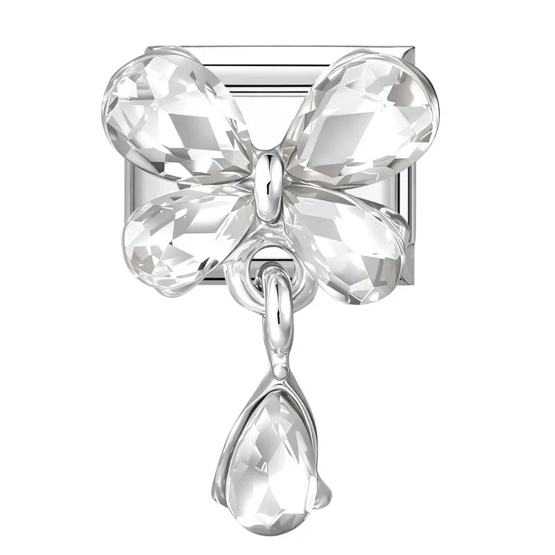 Zircon Butterfly Heart Italian Charm Links – 41 Colors Italian Charm Links Qme S 3