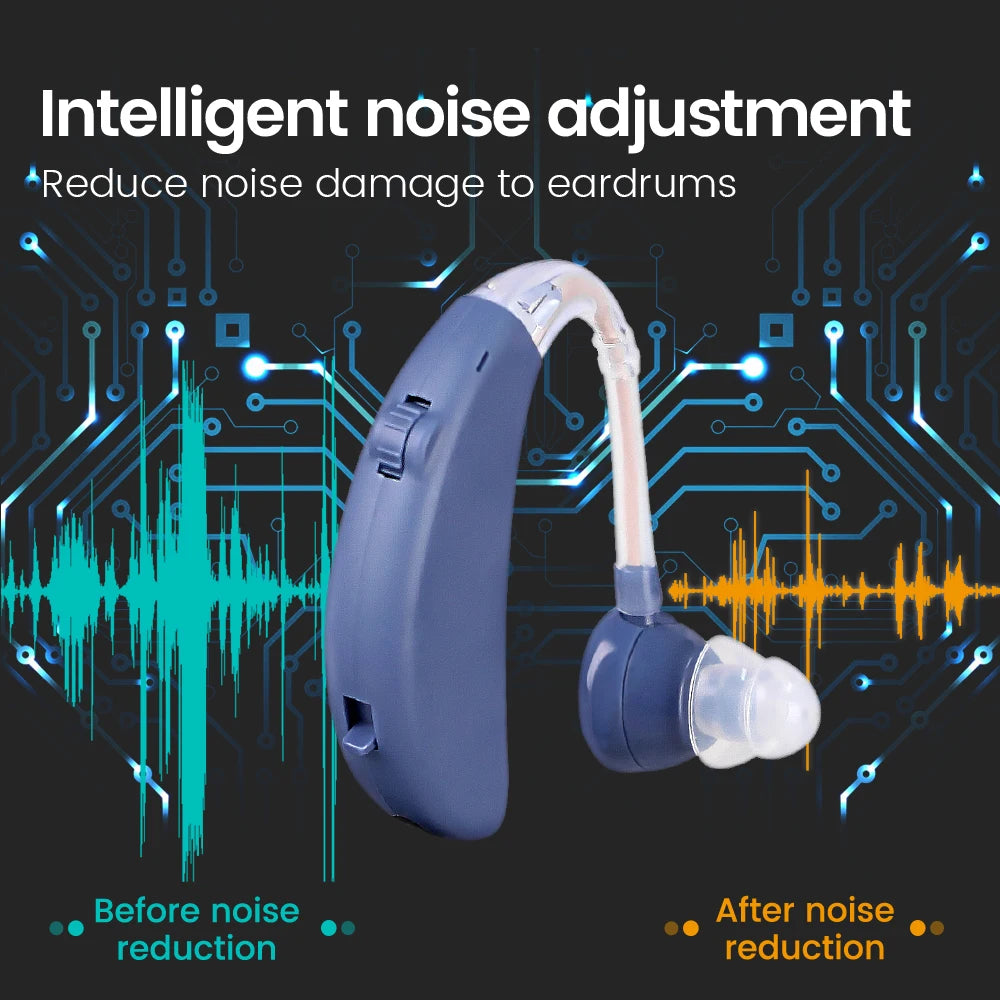 Rechargeable BTE Digital Hearing Aid | Sound Amplifier BTE Hearing Aid Qst