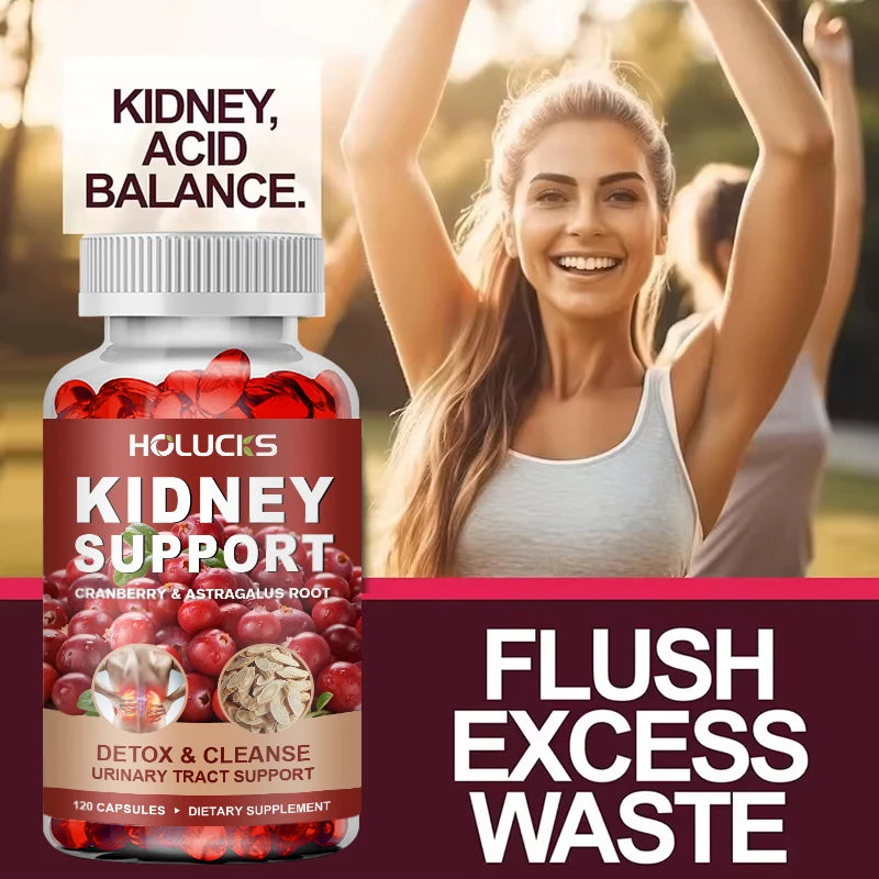 Pure Kidney Support Capsules – Cranberry & Horsetail Herbal Blend Herbal Supplement Capsules Qst