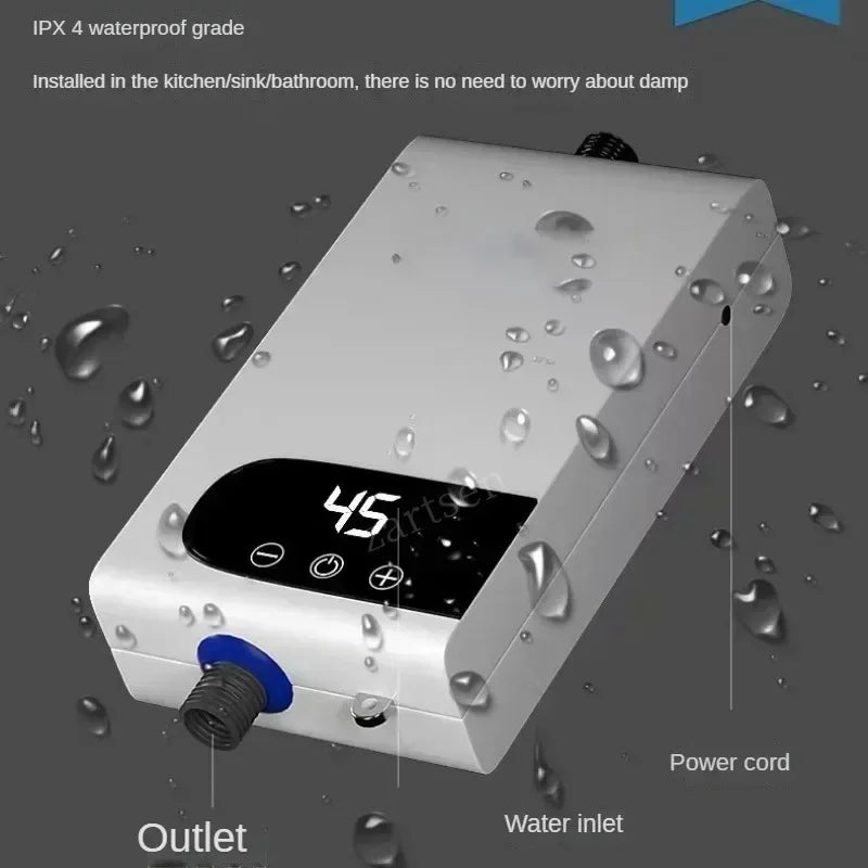 ZARTSEN 220V 5500W Instant Electric Water Heater | Portable Instant Water Heater Qst