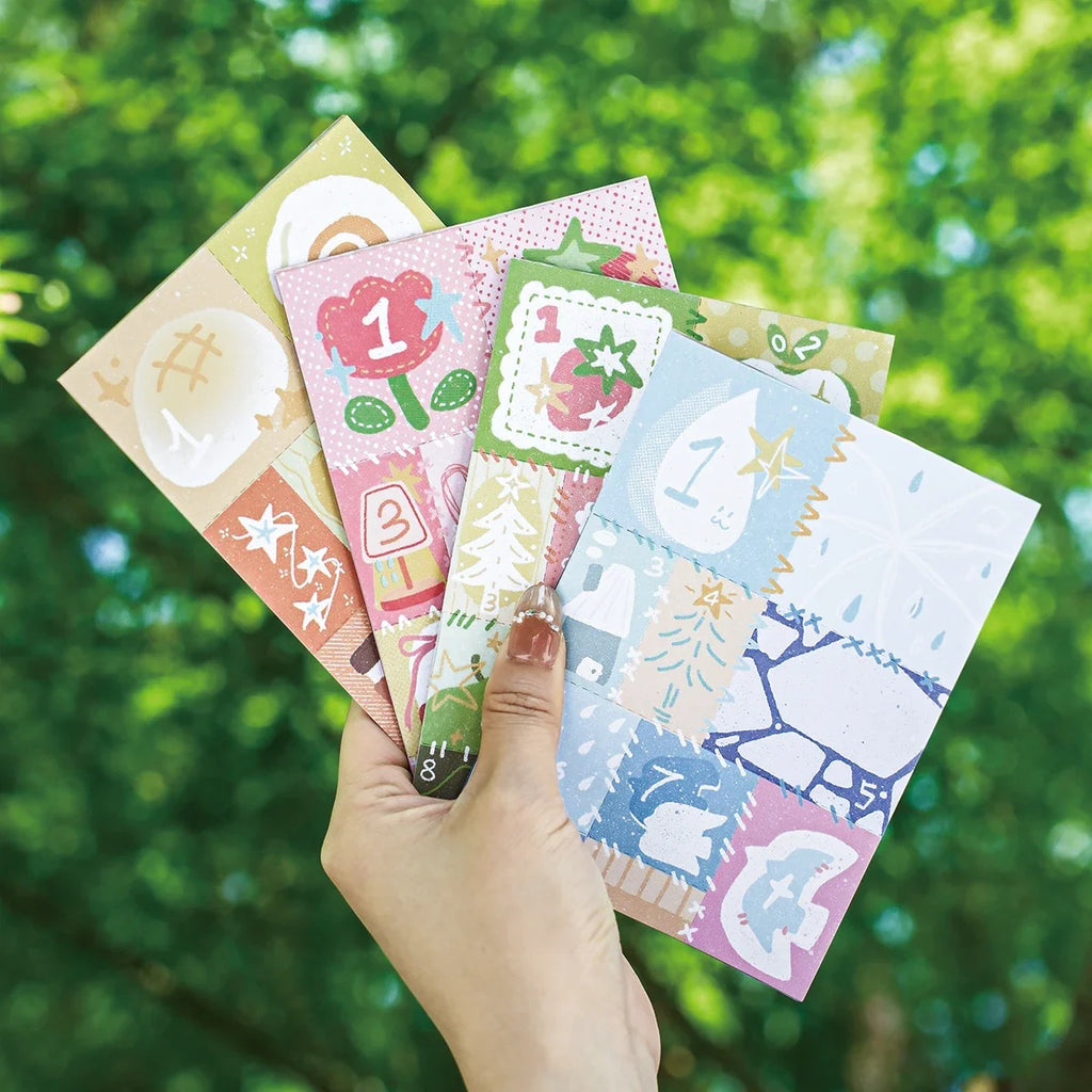 TIANZI Dual-Material Sticky Notes Creative Memo Pads – 6 Colors Creative Sticky Notes Qme