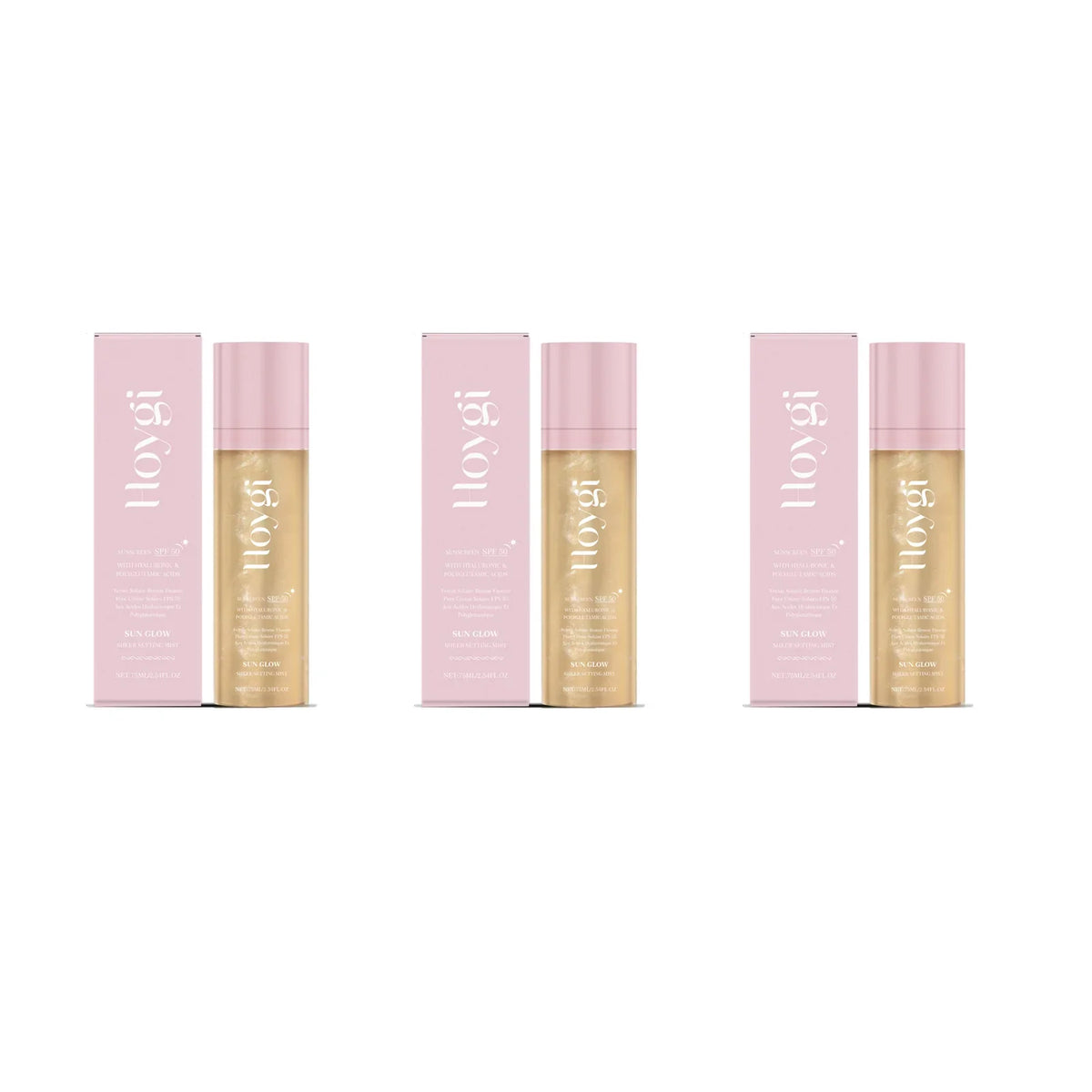 SPF 50+ Matte Setting Spray – Oil Control & Long-Lasting Finish Makeup Setting Spray Qme 3 x 75ml Boxed
