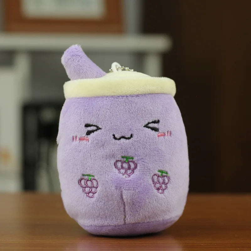 Boba Milk Tea Cup Plush Pillow Stuffed Toy – 5 Colors Plush Stuffed Toy Qme purple M