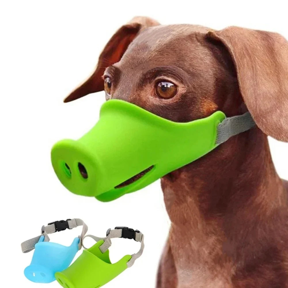 Pig Nose Dog Muzzle – Cute Anti-Bite Breathable Puppy Mask Dog Muzzle Qme
