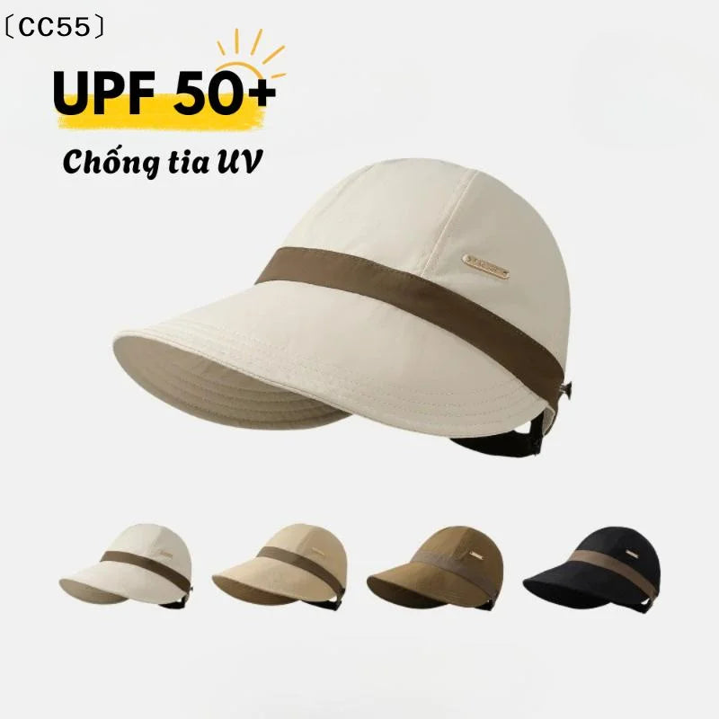 Women's Wide Brim Color-Block Fisherman Sun Hat Wide Brim Sun Hat Qst