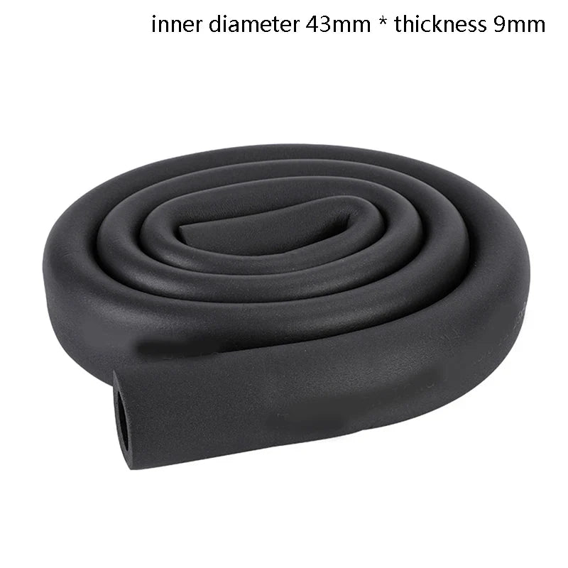 Sponge Rubber Pipe Insulation Sleeve 1.8M – Waterproof Thermal Pipe Insulation Sleeve Qme ID43MMxthickness9MM