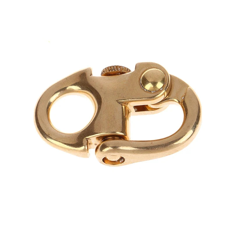 Solid Brass Buckle Clasp Screw Pin Keychain Hook Connector Brass Buckle Clasp Qme