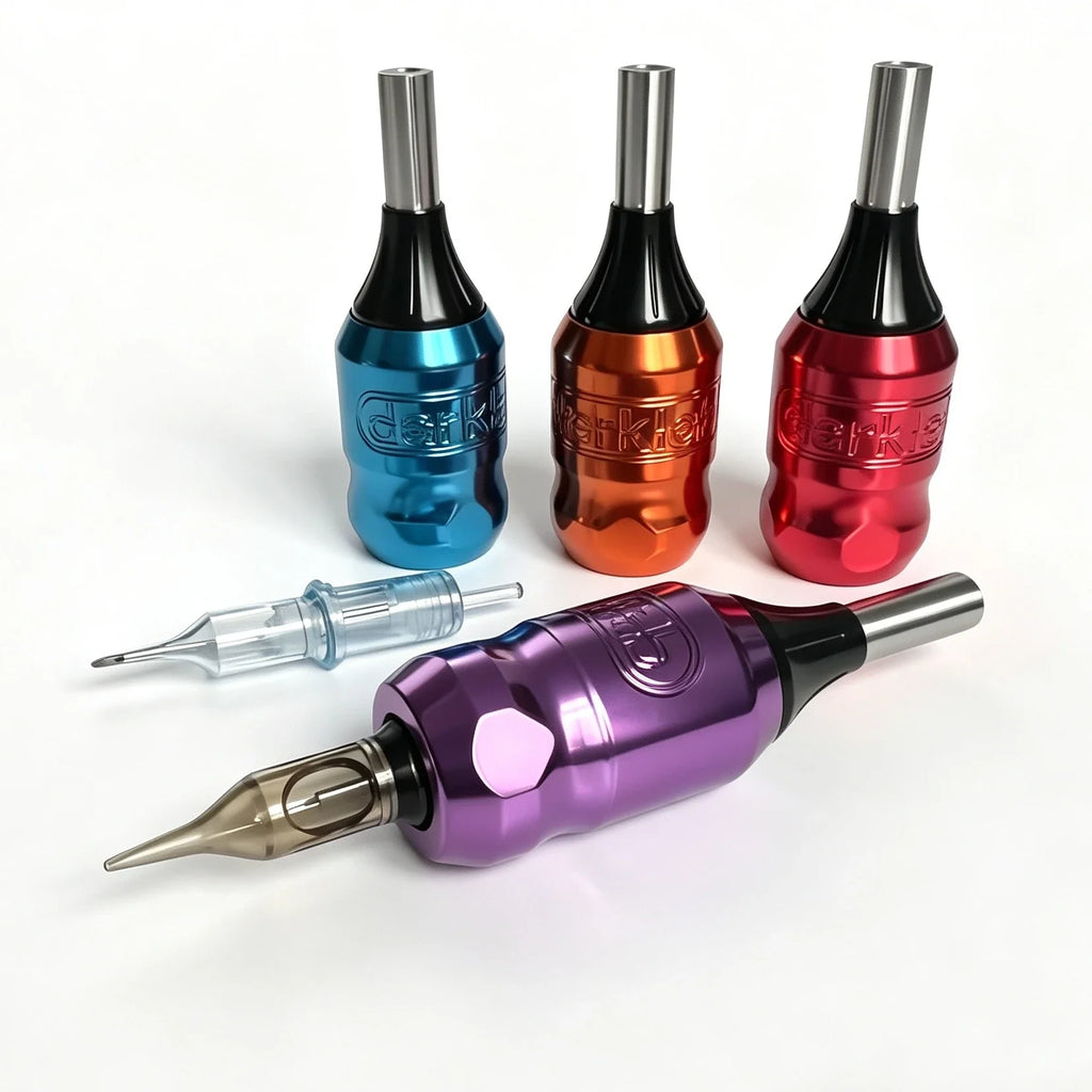 Darklab Adjustable Tattoo Grip for Needle Cartridges | Aluminum Tattoo Grip Qme