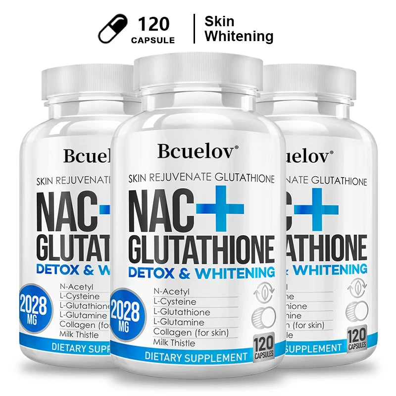 NAC Glutathione Milk Thistle Vitamin C Capsules & Patches Antioxidant Supplement Qst