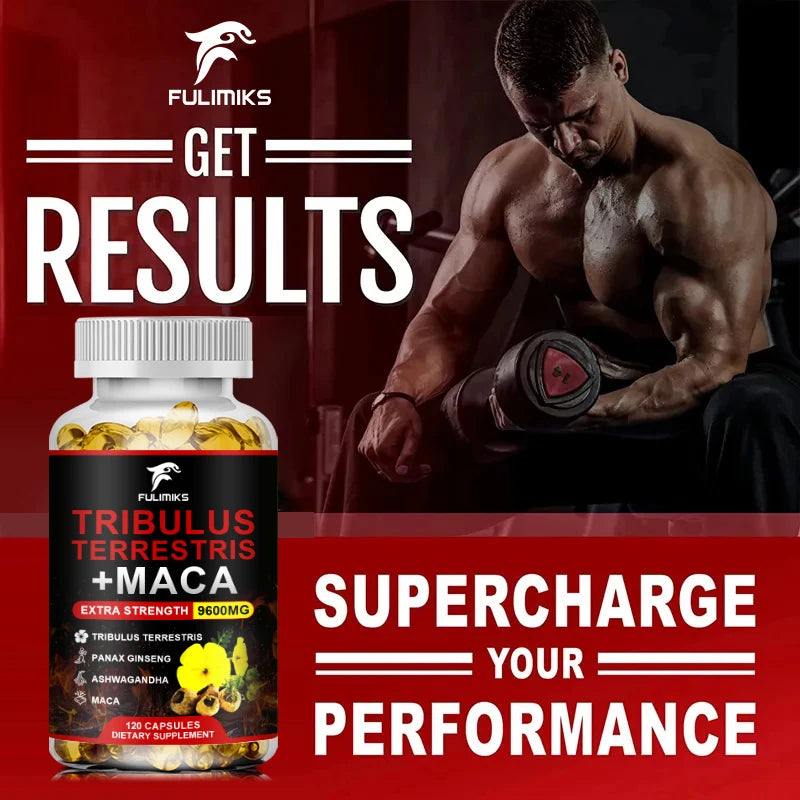 Tribulus Terrestris Capsules – Energy, Vitality & Athletic Drive Herbal Supplement Qst