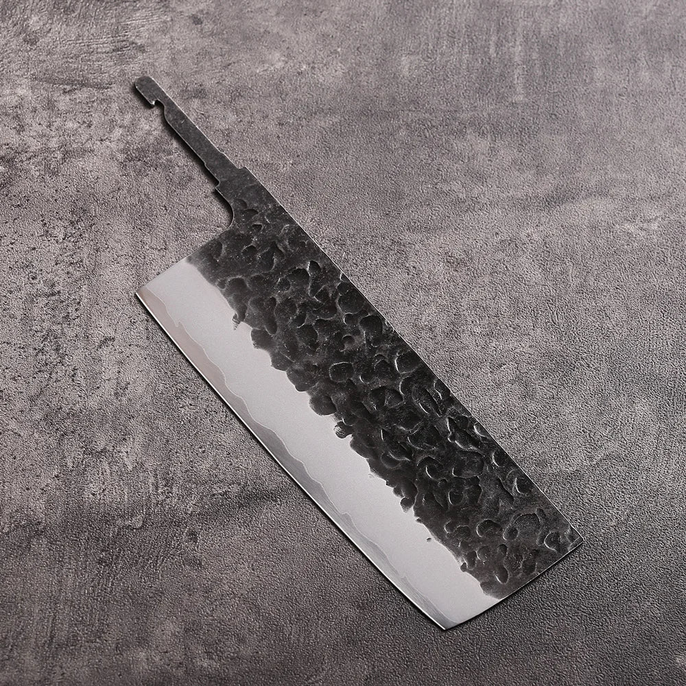 DASHWAY 7" Nakiri Knife Blank Blade – DIY Full Tang Composite Steel Knife Blank Blade Qst