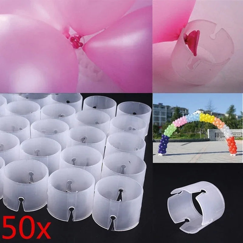 50-Pack Arch Balloon Ring Buckles – Wedding & Party Decor Balloon Arch Buckle Qme