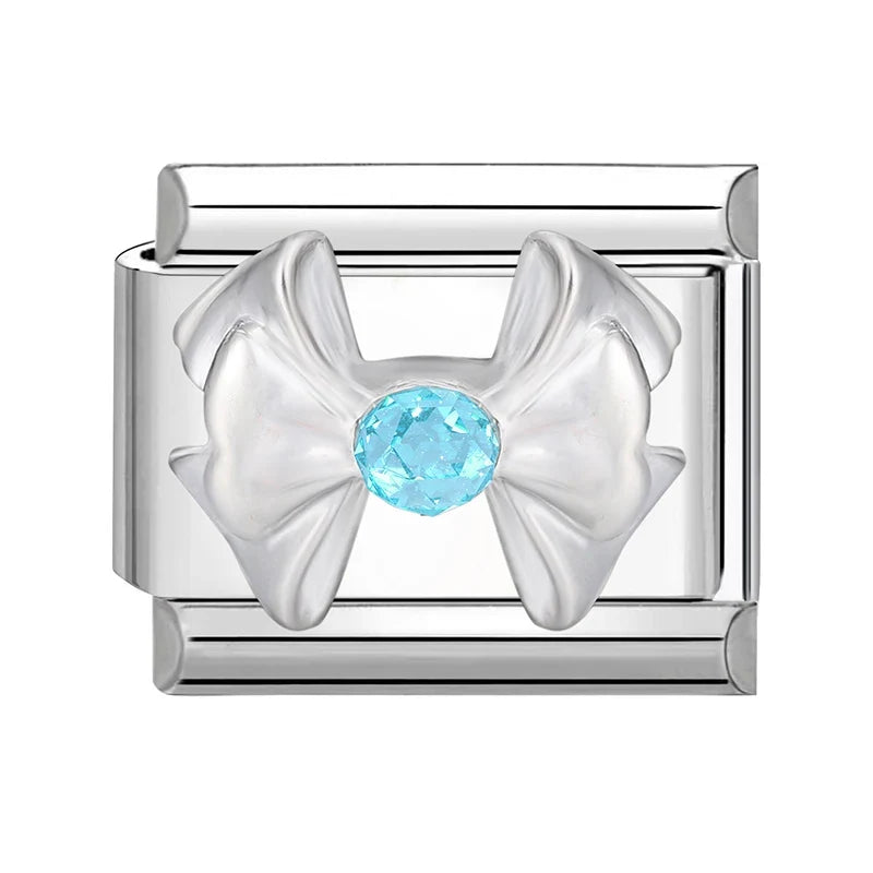 Zircon Stars Shell Butterfly Italian Charm Links – 39 Colors Italian Charm Links Qme Style 15