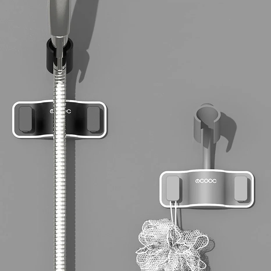 Adjustable No-Drill Shower Head Holder Bracket Wall Mount Shower Head Bracket Qme