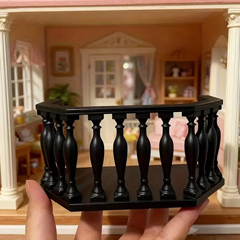 Miniature Dollhouse Balcony Railing – European DIY Accessory Dollhouse Accessory Qme