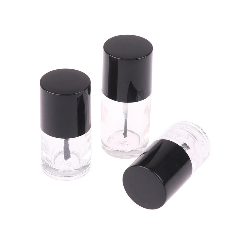 Empty Nail Polish Glass Bottles 5/10/15ml with Brush & Lid Nail Polish Bottle Qst